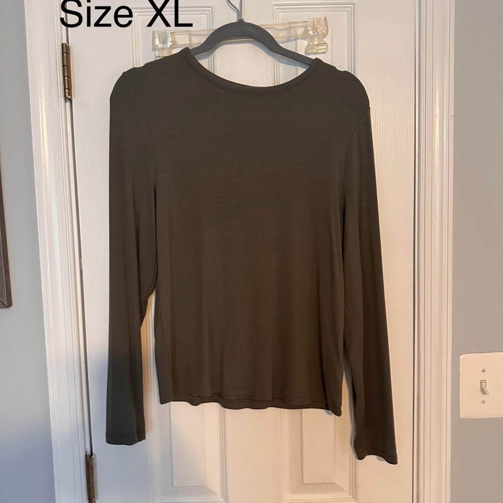 Nuuds dark olive slinky rib